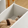 SoBuy KMB83-W Étagère de Rangement Enfant pour Jouets et Livres, Bibliothèque avec 2 Compartiments et 1 Tiroir à roulettes