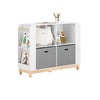 SoBuy KMB85-W Bibliothèque Enfant Étagère de Rangement Jouets pour Enfants Étagère à Livres pour Garçon, Fille, pour Chambre d'enfant et Salle de Jeux, Rangement Latéral, Blanc, 100 x 35 x 80 cm