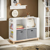 SoBuy KMB85-W Bibliothèque Enfant Étagère de Rangement Jouets pour Enfants Étagère à Livres pour Garçon, Fille, pour Chambre d'enfant et Salle de Jeux, Rangement Latéral, Blanc, 100 x 35 x 80 cm