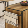 SoBuy KNL02-PF Ilot Central Placard de Cuisine Buffet de Rangement Armoire de Cuisine Multi-rangements avec 2 Portes, 3 Tiroirs, 1 Porte-Serviettes et 1 étagère supplémentaire 113x69x106 cm