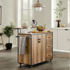 SoBuy KNL02-PF Ilot Central Placard de Cuisine Buffet de Rangement Armoire de Cuisine Multi-rangements avec 2 Portes, 3 Tiroirs, 1 Porte-Serviettes et 1 étagère supplémentaire 113x69x106 cm