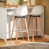 Prévente SoBuy KNL05-W Ìlot de Cuisine 120 cm – Meuble Ìlot Central avec Casier à Vin, 2 Tiroirs et Bois Hévéa – Blanc