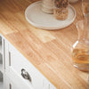 Prévente SoBuy KNL05-W Ìlot de Cuisine 120 cm – Meuble Ìlot Central avec Casier à Vin, 2 Tiroirs et Bois Hévéa – Blanc