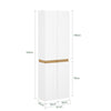 SoBuy KSB01-W Armoire Faible Profondeur 30 cm – Dressing Gain de Place, Penderie Intégrée, Blanc