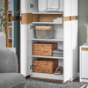 SoBuy KSB01-W Armoire Faible Profondeur 30 cm – Dressing Gain de Place, Penderie Intégrée, Blanc