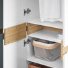 SoBuy KSB01-W Armoire Faible Profondeur 30 cm – Dressing Gain de Place, Penderie Intégrée, Blanc