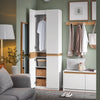 SoBuy KSB01-W Armoire Faible Profondeur 30 cm – Dressing Gain de Place, Penderie Intégrée, Blanc
