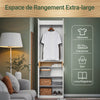 SoBuy KSB01-W Armoire Faible Profondeur 30 cm – Dressing Gain de Place, Penderie Intégrée, Blanc