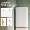 SoBuy KSB01-W Armoire Faible Profondeur 30 cm – Dressing Gain de Place, Penderie Intégrée, Blanc