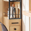 Prévente SoBuy NSR13-N Meuble 20 cm Entre Frigo et Mur – Rangement Gain de Place, Style Naturel