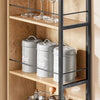 Prévente SoBuy NSR13-N Meuble 20 cm Entre Frigo et Mur – Rangement Gain de Place, Style Naturel