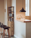 Prévente SoBuy NSR13-N Meuble 20 cm Entre Frigo et Mur – Rangement Gain de Place, Style Naturel