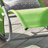 SoBuy OGS28-GR Chaise Longue Transat de Jardin Bascule avec Appui-tête Réglable et Pochette latérale | Prévente