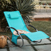 Prévente SoBuy OGS28-HB Chaise Longue Transat de Jardin Bascule avec Appui-tête Réglable et Pochette latérale