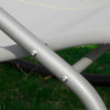SoBuy OGS28-HGx2 Lot de 2 Chaise Longue Transat de Jardin Bascule avec Appui-tête Réglable et Pochette latérale