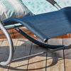 SoBuy OGS28-NB Chaise Longue Transat de Jardin Bascule avec Appui-tête Réglable et Pochette latérale