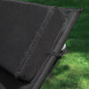 SoBuy OGS28-P02 Coussin Forme Ergonomique, Surmatelas Rembourré avec Appui-tête pour Chaise Longue Noir