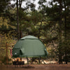 SoBuy OGS32-GR Tente de Camping 4 en 1 Pliable 1 Personne – Lit Pliant, Matelas Gonflable, Sac de Couchage Inclus, Vert