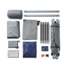 SoBuy OGS32-HG Tentes d'extérieur 1 Personne Tente de Camping pour la Plage Park 4 en 1 Tentes Igloo avec Sac de Transport Gray 193 x 160 x 86cm