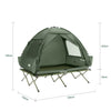 SoBuy OGS32-II-L-GR Tente de Camping extérieure Tentes Double avec Crochet pour Lampe et Sacs de Rangement pour Chaussures Tente 3-en-1 pour 2 Personnes, 193x188x145 cm