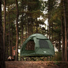SoBuy OGS32-II-L-GR Tente de Camping extérieure Tentes Double avec Crochet pour Lampe et Sacs de Rangement pour Chaussures Tente 3-en-1 pour 2 Personnes, 193x188x145 cm