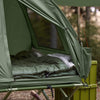SoBuy OGS32-L-GR Tente de Camping 4 en 1 Pliable 2 Personnes – Lit Surélevé 180 kg, Toit Ouvrant, Matelas, Sac de Couchage, Vert