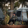 SoBuy OGS32-L-HG Tente de Camping Pliable 4 en 1avec Toit, Sac de Couchage, Matelas Gonflable, 2 Personnes, Gris