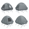 SoBuy OGS32-II-L-HG Tente de Camping extérieure Tente Double avec Crochet pour Lampe et Sacs de Rangement pour Chaussures Tentes 3-en-1 pour 2 Personnes, 193x188x145 cm
