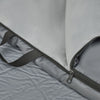 SoBuy OGS60-L-HG Lit de Camping Pliable en Aluminium Léger, 3 en 1 avec Toit Anti-UV + Matelas Gonflable Intégré + Sac de Transport, 2 Personnes