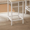 SoBuy OGT11-WN Set de 1 Table + 4 Tabourets Ensemble Table de Bar Bistrot + 4 Tabourets avec Repose-Pieds Table Haute Cuisine