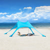 SoBuy OZT01-HB Abri de Plage Lycra Polyester UPF30, Tente de Plage Portable, Parasol de Plage, Ombre Tente, Auvent de Plage avec Sac de Transport