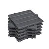 Sobuy SDA14-HG Dalles Terrasse Exterieur 15 Pièces Dalles Clipsables Extérieures Revêtement de Sol pour Balcon et Jardin Gris 30.5x30.5x2 cm