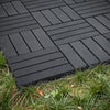 Prévente SoBuy SDA15-HG Dalles Terrasse Extérieur Clipsables 35 Pièces – Revêtement Sol Balcon et Jardin, Antidérapant, Gris, 30,5x30,5 cm