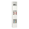 SoBuy STR10-W Meuble Colonne de Salle de Bain Armoire de Rangement Placard de Rangement Armoire sur Pied avec 2 Portes et 2 Tiroirs Blanc 33x24x188cm