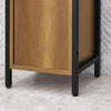SoBuy BZR62-PF Colonne Salle de Bain Vintage 30x168x28 cm – Meuble Colonne Étroit avec 3 Compartiments Ouverts et 1 Porte – Armoire de Rangement pour WC ou Salle de Bain, Style Industriel