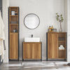 SoBuy BZR65-PF Meuble Salle de Bain avec Panier à Linge Petit Meuble de Rangement Salle de Bain avec Étagères Ouvertes et Panier Amovible – Armoire de Toilette Compacte Rangement WC 60x30x90 cm