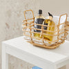 SoBuy BZR67-W Meuble Bas Armoire Toilette avec 1 Panier bac à Linge basculant Meuble de Rangement Corbeille à Linge Coffre à Linge