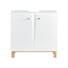SoBuy BZR92-W Meuble sous Lavabo, Meuble sous évier, Meuble sous Vasque, Armoire Salle de Bain, Placard de Rangement