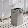 SoBuy BZR93-W Armoire à Linge, Corbeille à Linge, Meuble Bas de Salle de Bain sur Pieds, Armoire Toilette, Meuble de Rangement avec 1 Tiroir et 1 Panier à Linge Amovible, Blanc, 34x30x90cm
