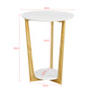SoBuy FBT52-WN Table Basse Ronde Guéridon Table d'Appoint Table Café, 3 pieds