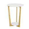 SoBuy FBT52-WN Table Basse Ronde Guéridon Table d'Appoint Table Café, 3 pieds