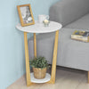 SoBuy FBT52-WN Table Basse Ronde Guéridon Table d'Appoint Table Café, 3 pieds
