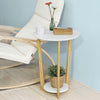 SoBuy FBT52-WN Table Basse Ronde Guéridon Table d'Appoint Table Café, 3 pieds