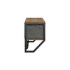 SoBuy FHK26-N Portemanteau Mural Meuble d’Entrée Vestiaire Portant à Vêtements Étagère Murale avec 3 Paniers et 7 Crochets Doubles, Style Industriel 100x20x30 cm