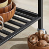 SoBuy FKW112-PF Desserte de Cuisine à roulettes – Meuble de Cuisine Style Industriel avec Plan de Travail, 2 Tiroirs et 2 Étagères, Petit Meuble de Rangement Compact pour Petits Espaces 100x45x93cm