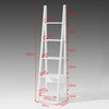 SoBuy FRG101-W Étagère style échelle Bibliothèque, 5 étages –Blanc