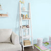 SoBuy FRG101-W Étagère style échelle Bibliothèque, 5 étages –Blanc