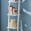 SoBuy FRG15-W Bibliothèque Étagère Murale Style échelle, Étagère échelle 4 Niveaux- Blanc 33 x 180 cm