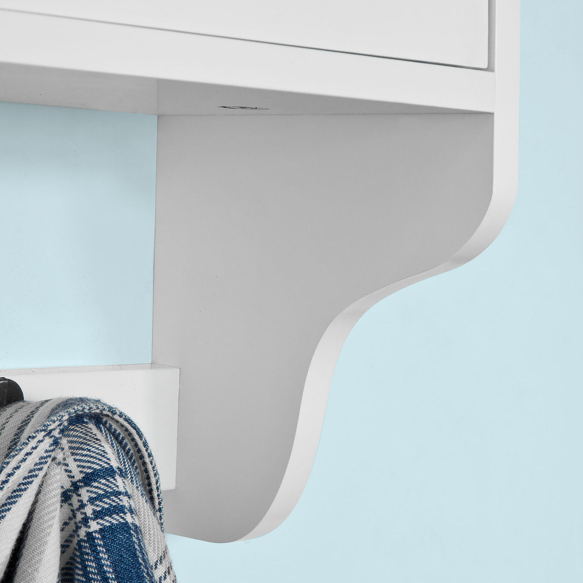 SoBuy FRG178-W Portemanteau Étagère murale