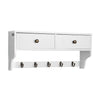 SoBuy FRG178-W Portemanteau Étagère murale